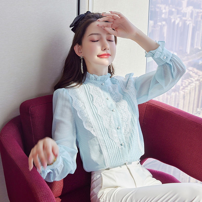 Xikeer Áo Sơ Mi Voan Thời Trang Hàn Quốc 2022 Dành Cho Nữ