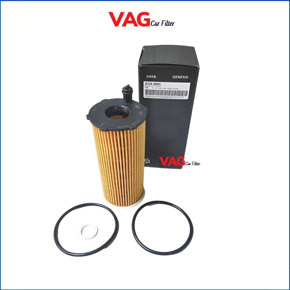 Lọc dầu  Kia Carnival, Sorento, Genesis Máy xang 3.5 2020,2021,2022 , Mã 263203N000 Cung Cấp bởi VAG