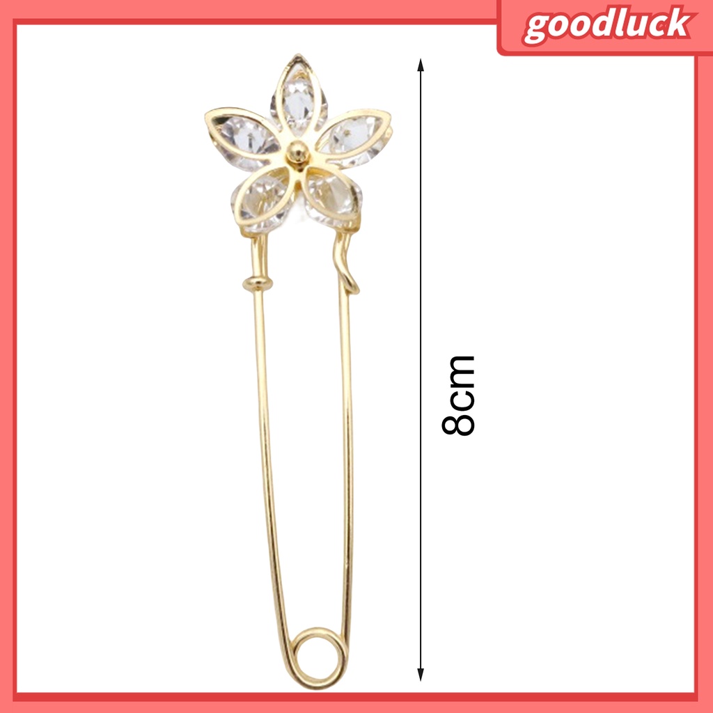 Goodluck| Ghim Cài Áo Hình Bông Hoa Đính Ngọc Trai Giả Thời Trang Dành Cho Nữ