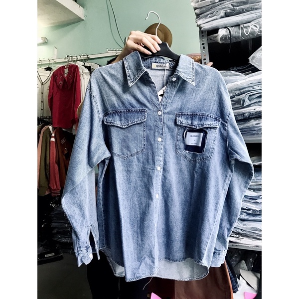 Áo Khoác Jeans denim siêu hot hàng cao cấp- ảnh thật toàn bộ