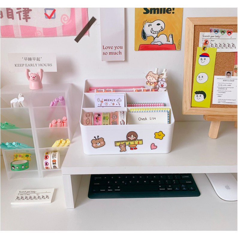 Kệ nhựa để bàn 5 ngăn - Stationery Organiser