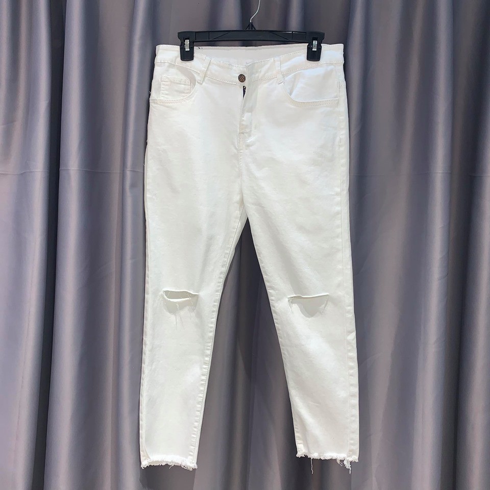 [Mã SKAMAP6 giảm 8% TỐI ĐA 50K đơn250K] Quần Baggy 001 rách - UNISEX Cao Cấp (giá rẻ) | BigBuy360 - bigbuy360.vn