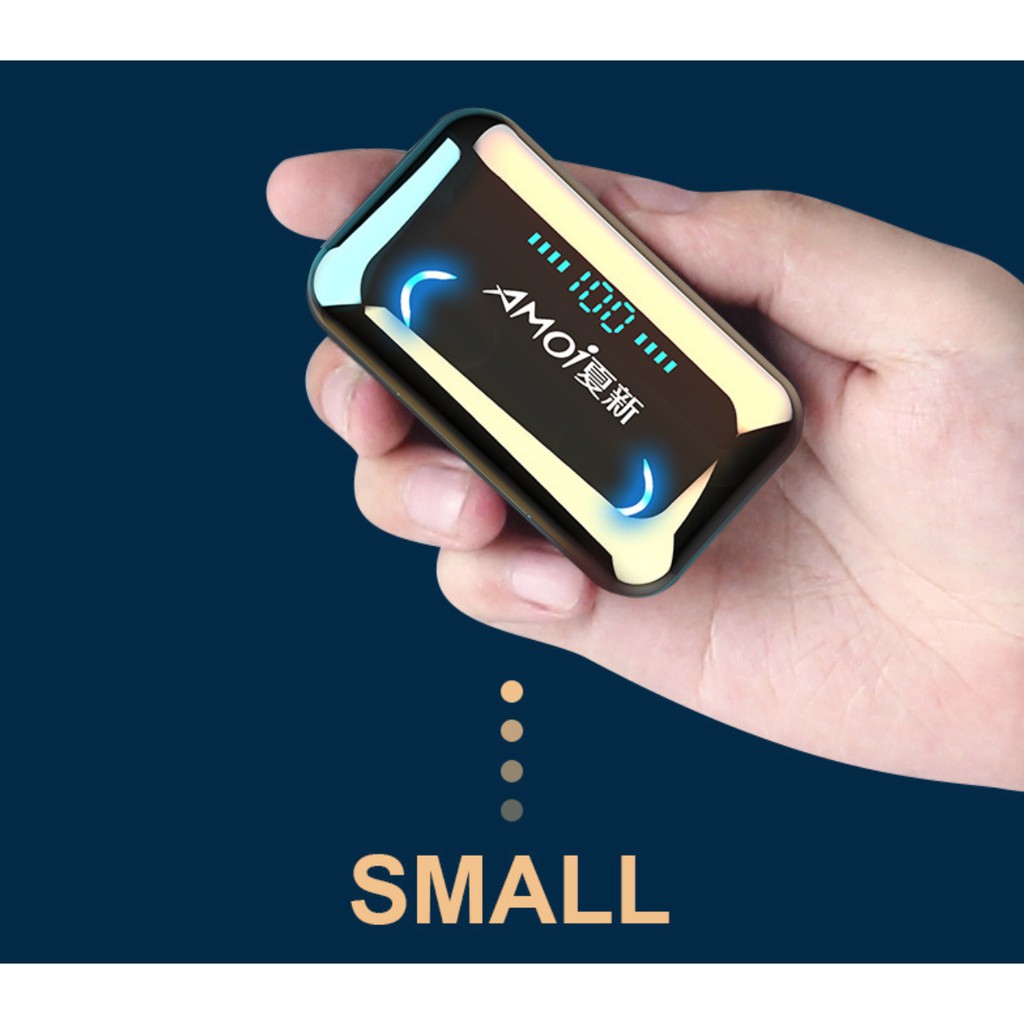 Tai Nghe Bluetooth Mini Không Dây F9 V5.0 Nhét Tai Chống Nước Chống Ồn Bass Trầm [BH 1 Đổi 1]