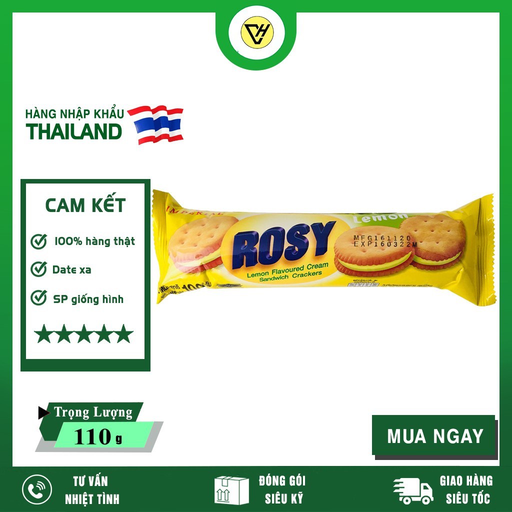 Bánh Quy Rosy 110gr Thái Lan Xuất xứ : Thái Lan