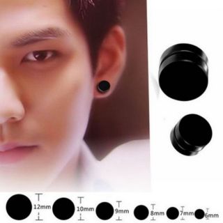 Bông tay nam châm 6mm bạc