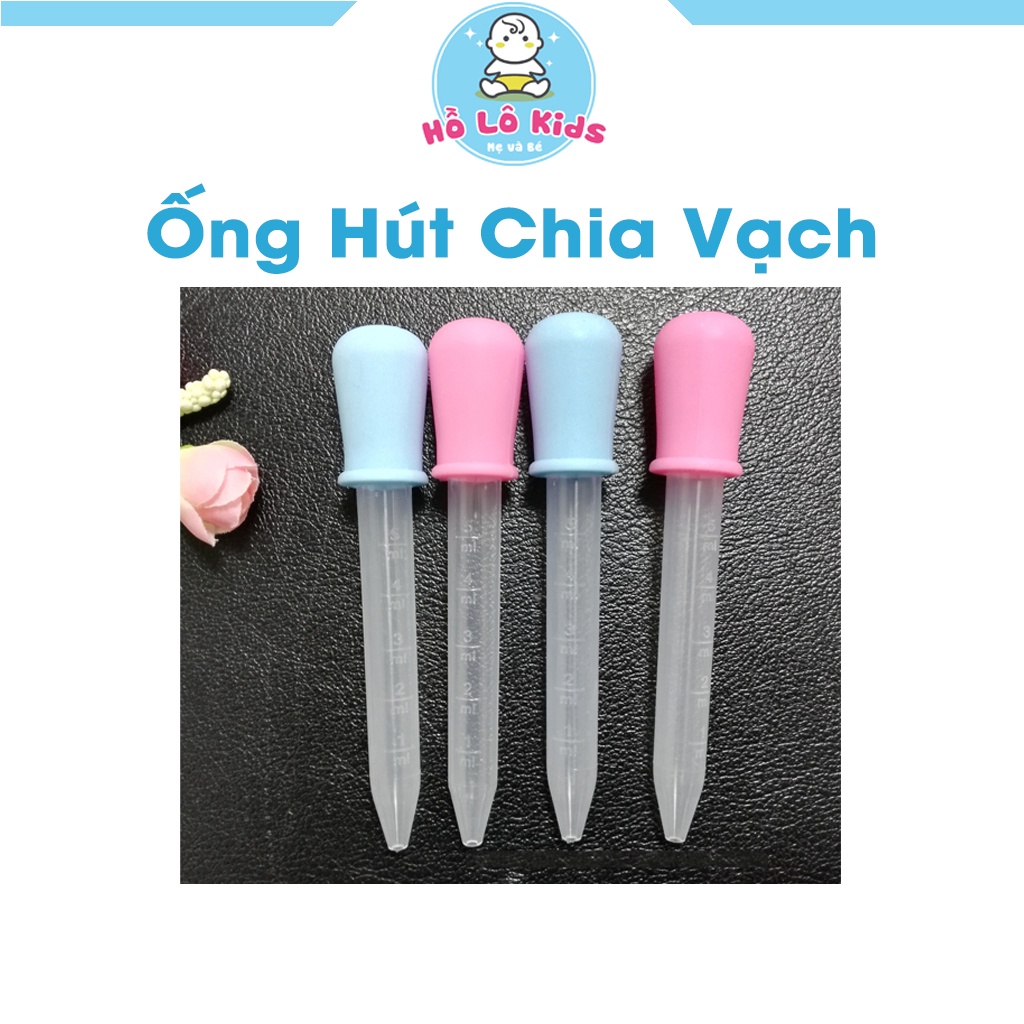 Dụng cụ uống thuốc nhỏ giọt ống hút chia vạch 5ml cho bé Hồ Lô Kids