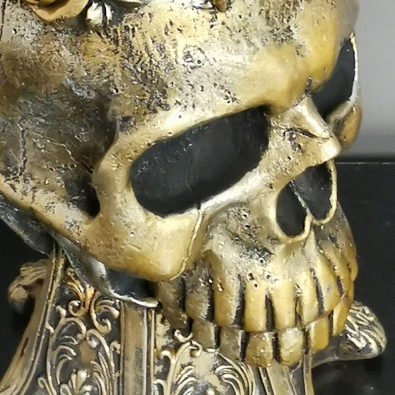 Giá Đỡ Bút Bằng Hợp Kim Hình Đầu Lâu Độc Đáo Trang Trí Nhà Cửa / Văn