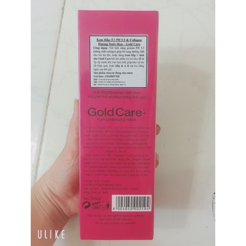 kem -dầu xả  Gold Care nhập khẩu Pháp 250ml