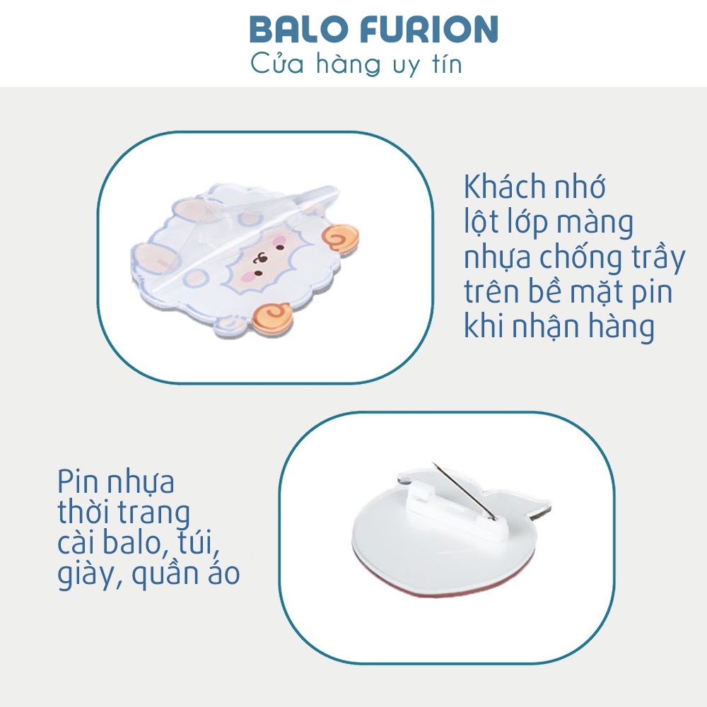 Huy hiệu cài áo balo túi hình 3 chú gấu cá tính