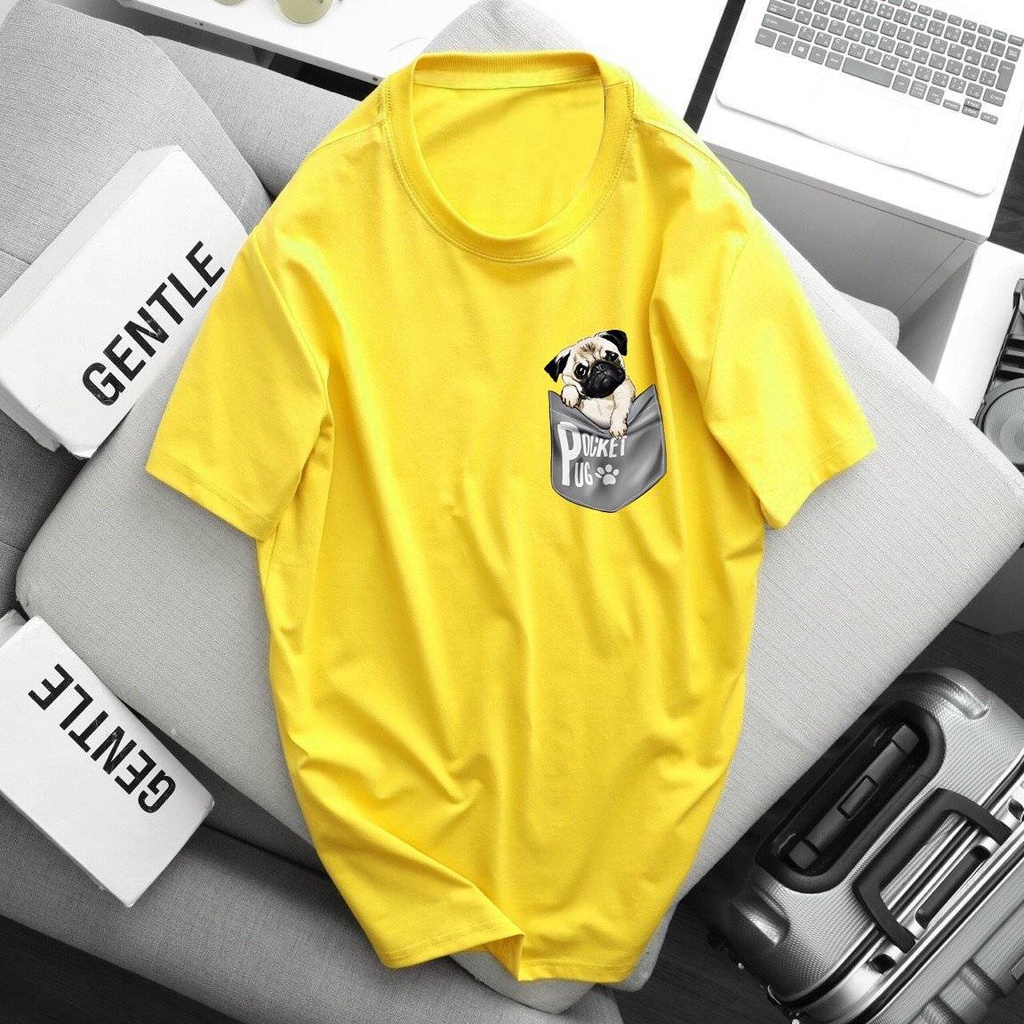 Áo Thun Trơn Form Rộng Chất Thoáng Mát Big Size OverSize Unisex VÀNG TỪ S TỚI 3XL, - NGOẠI STORE