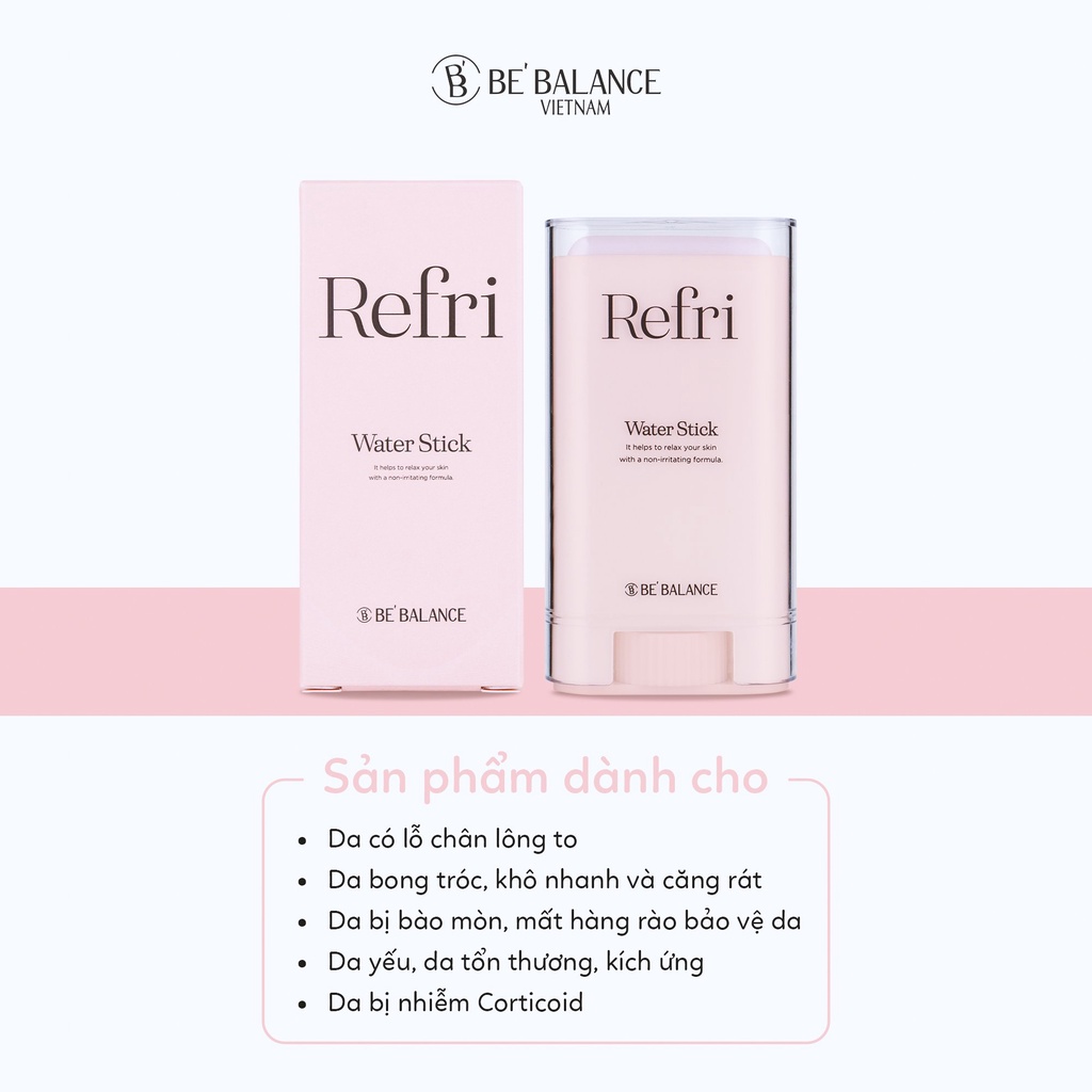 Thanh lăn dưỡng ẩm BEBALANCE Refri Water Stick 20g