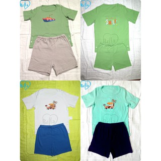 Bộ quần áo cotton cộc 3 tháng - 5 tuổi (bé trai)
