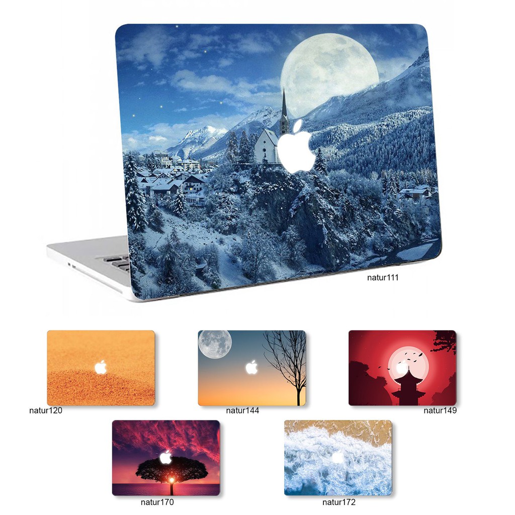 [ SIÊU RẺ ĐẸP]  Dán decal cho các dòng Macbook Pro in thiên nhiên 3D cực đẹp