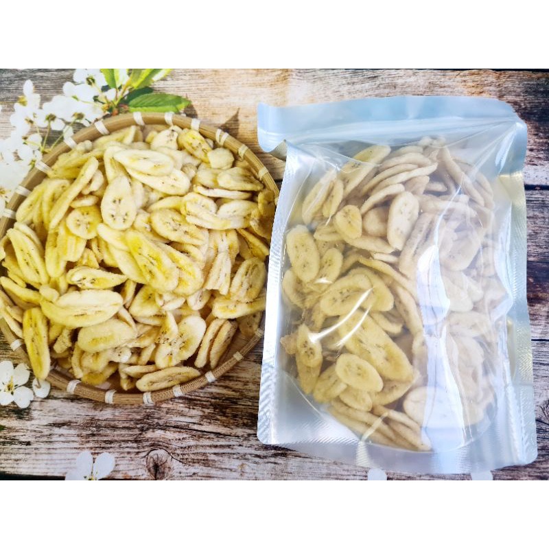 500g Chuối Sấy Giòn nguyên Miếng Hàng Xuất Khẩu, Không Chát 💥FREESHIP💥 Loại 1