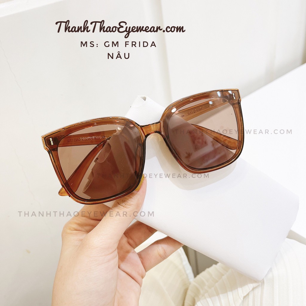 [Ảnh Thật] Kính Mát Vuông Đeo Chống Bụi , Chống UV Frida Unisex Nam Nữ Cao Cấp-ThanhThao Eyewear