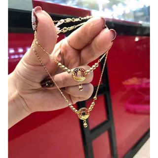Cặp Lắc Chân Lắc Tay Kim Tiền Xi 24k