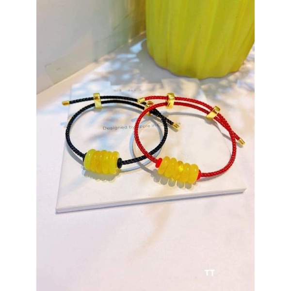 Vòng Tay Hổ Phách Mật Lạp Hàng Đẹp Full Hộp đeo tốt cho sức khỏe