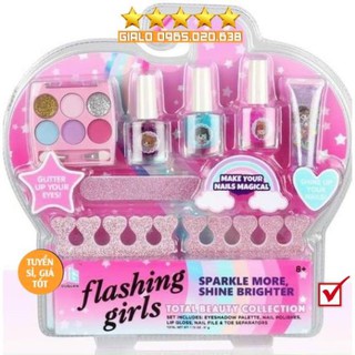 bộ đồ chơi sơn móng tay-Phụ kiện làm móng nails cho bé gái-Giúp bé rèn sự khéo léo của tay và tăng trí tưởng tượng