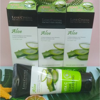 SỮA RỬA MẶT LÔ HỘI MĨ MỸ PHẨM CHĂM SÓC LÀM TRẮNG DA HÀN QUỐC CHÍNH HÃNG LOVE CINEMA ALOE VITA C FOAM CLEANSING