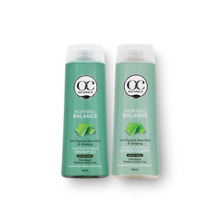 Bộ gội xả dưỡng tóc bóng mượt OC Naturals gốc thực vật nhập khẩu từ Úc 2 x 400ml