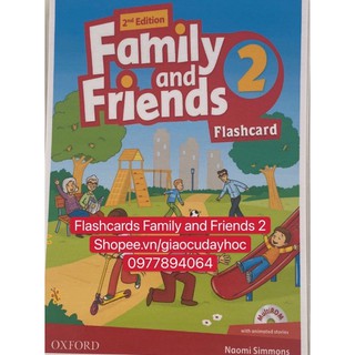 Flashcards Famly and Friends 2- 2nd -156 thẻ in 2 mặt ép plastics