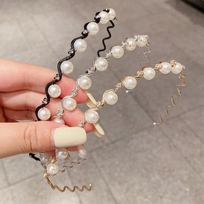 Cài Tóc Đính Hạt Ngọc Giả Trai Phong Cách Hàn Quốc