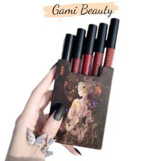 Full Set Son Kem Lì 5 cây Daishiao Matte Tiên Tử Son Matte Set Son  5 màu dễ thương