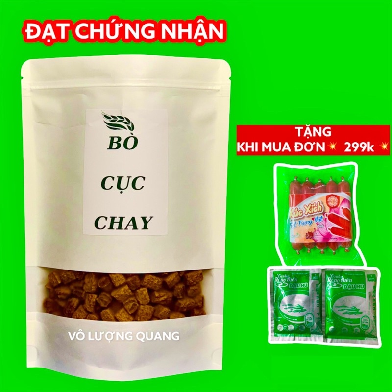 [ĐẦY ĐỦ DINH DƯỠNG]Bò Cục chay VÔ LƯỢNG QUANG cao cấp 39k/bịch