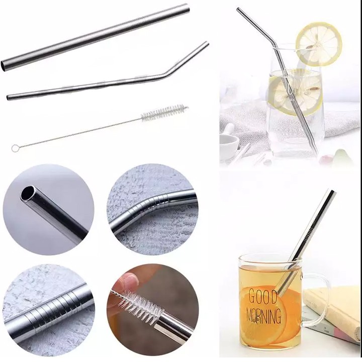 Bộ thìa muỗng nĩa ống hút J8