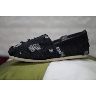 Hàng Order ~ 2 Tuần - Giày TOMS Vải Jean Rách