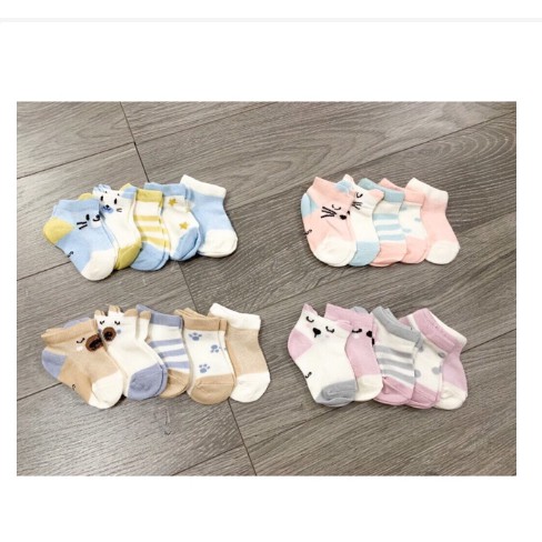 SET 5 ĐÔI TẤT KISD SOCKS CHO BÉ TRAI BÉ GÁI