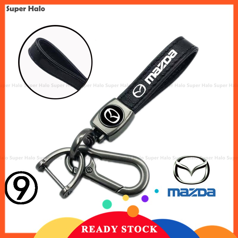 【New】Alloy Metal Logo Motorcycle Keychain Car keychain SET for Mazda