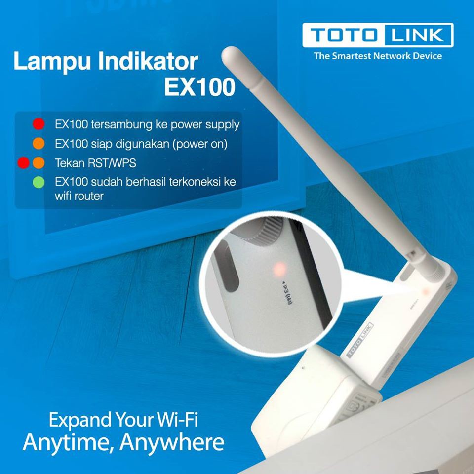 Bộ Kích Sóng Wifi Totolink EX100