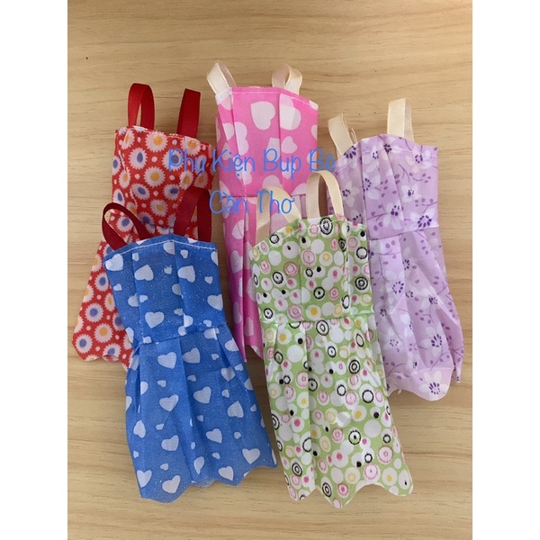 Combo 3/5/10 đầm cho bup bê barbie, xinyi, licca,kexin..