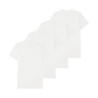 Set 4 áo thun cổ tim Uniqlo (auth)