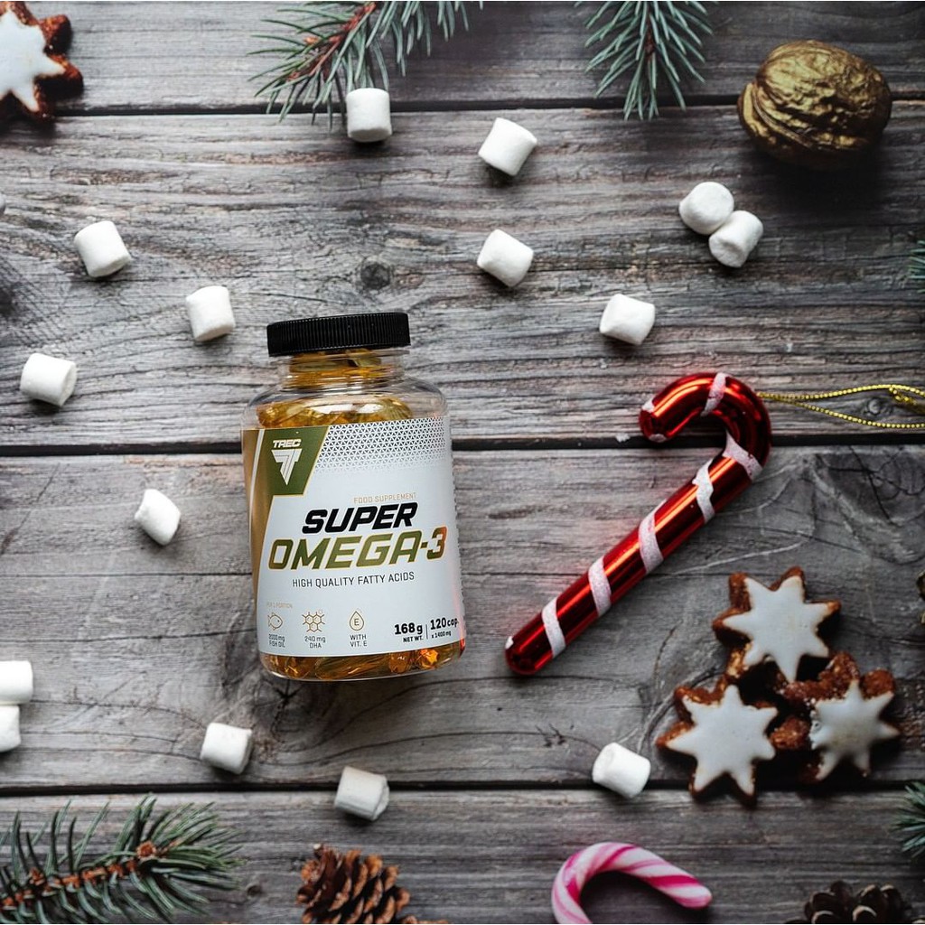 Viên uống dầu cá Trec Super Omega3 Tinh Khiết - Hàm lượng cao, bổ sung, tăng cường sức khỏe