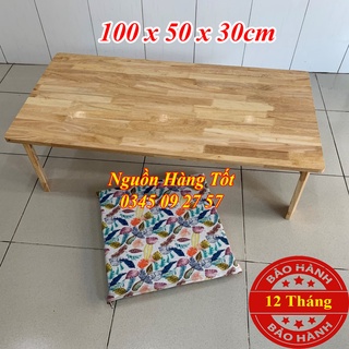 Bàn Trà Ngồi Bệt Kiểu Nhật NAGA 100x50x30cm Gấp Gọn - Dùng Làm Việc, Gaming, Bàn Ăn