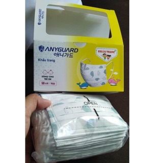 khẩu trang trẻ em Anyguard túi 10 cái