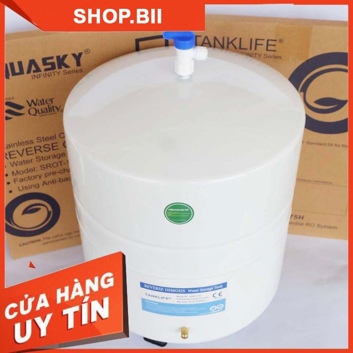 Bình Áp Máy Lọc Nước RO- 132 - Bình Thép Sơn Mạ Tĩnh Điện Nhập Khẩu Đài Loan Bền Cao Cấp Giá Rẻ Lắp Cho Các Loại Máy RO.