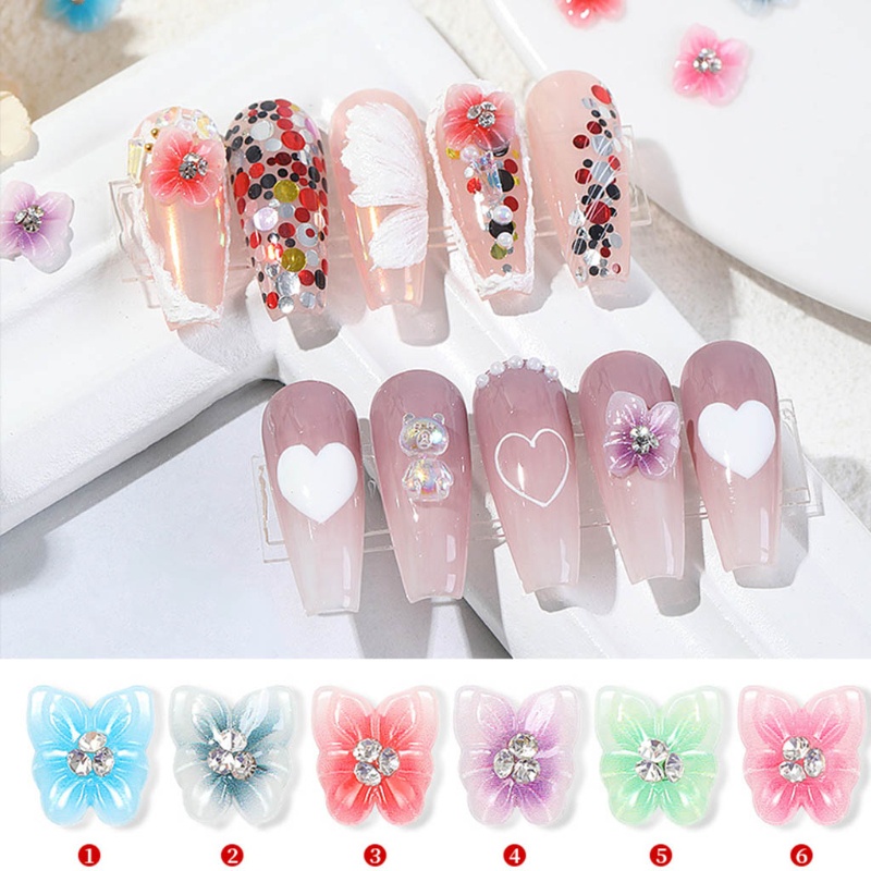 Hộp Phụ Kiện Đá 3d Lấp Lánh Trang Trí Móng Nghệ Thuật