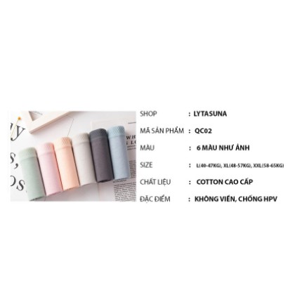 Quần lót nữ cotton basic kháng khuẩn, co giãn không bị hằn , thấm hút mồ hôi QC02 | BigBuy360 - bigbuy360.vn