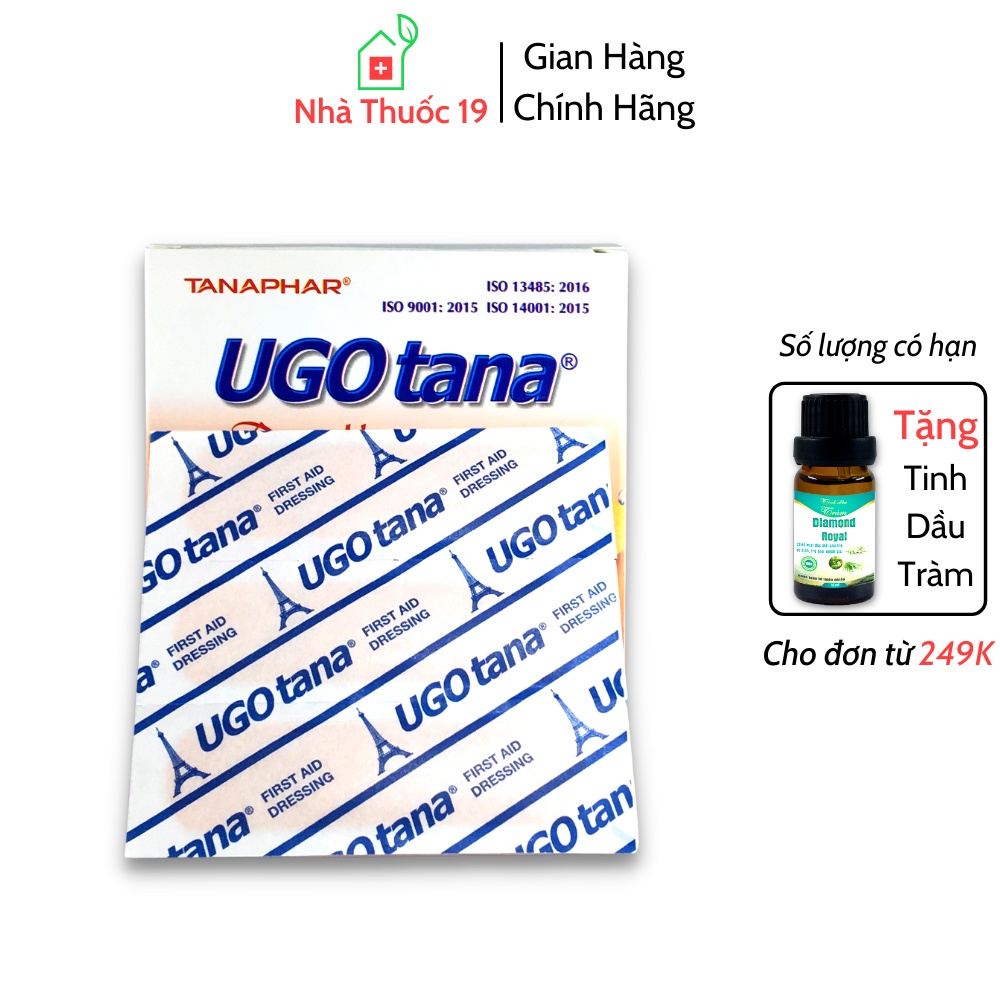 Băng Gâu UGOtana Hộp 102 Miếng Dán Vết Thương, Băng Dán Cá Nhân Urgo, Băng Dính Y Tế Sơ Cứu Vết Thương