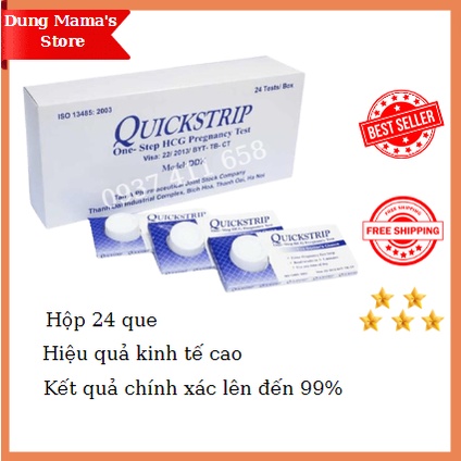 Hộp 24 Que Thử Thai Quickstrip- Que Phát Hiện Thai Sau 7-10 Ngày
