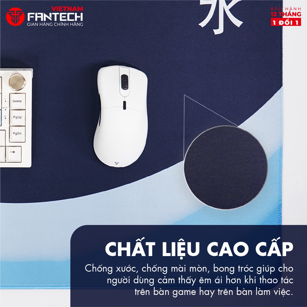 Miếng Lót Chuột Và Bàn Phím Cỡ Lớn 90x40x0.4cm|Pad Trải Bàn Làm Việc Cao Cấp FANTECH MP905 DESK MAT -  Cao Su Tự Nhiên