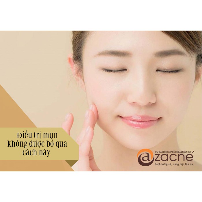 Azacne - Kem thảo dược dưỡng ẩm da, giảm thâm nám, ngăn mụn trứng cá (Tub 25g)