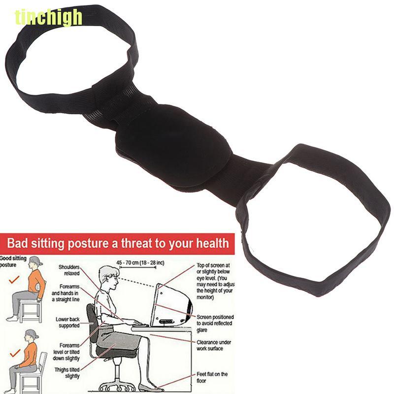 Dây đai đeo ngực thẳng lưng màu đen có thể điều chỉnh được