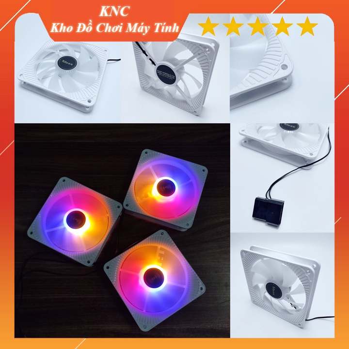 [Không cần Hub] Quạt tản nhiệt, làm mát máy tính, Fan led, Fan case RGB, cắm trực tiếp molex, phiên bản W1