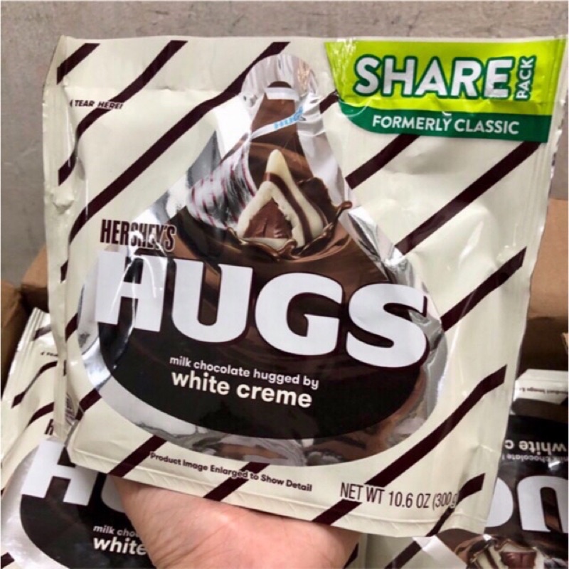Túi Hershey ‘s Hugs Socola trắng sữa - Mỹ