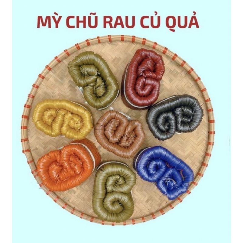 1KG MỲ CHŨ - BÚN RAU CỦ GIẢM CÂN NHIỀU MÀU