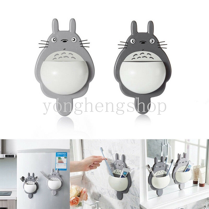 Giá Treo Bàn Chải Đánh Răng Gắn Tường Hình Totoro Dễ Thương Màu Sắc Ngẫu Nhiên